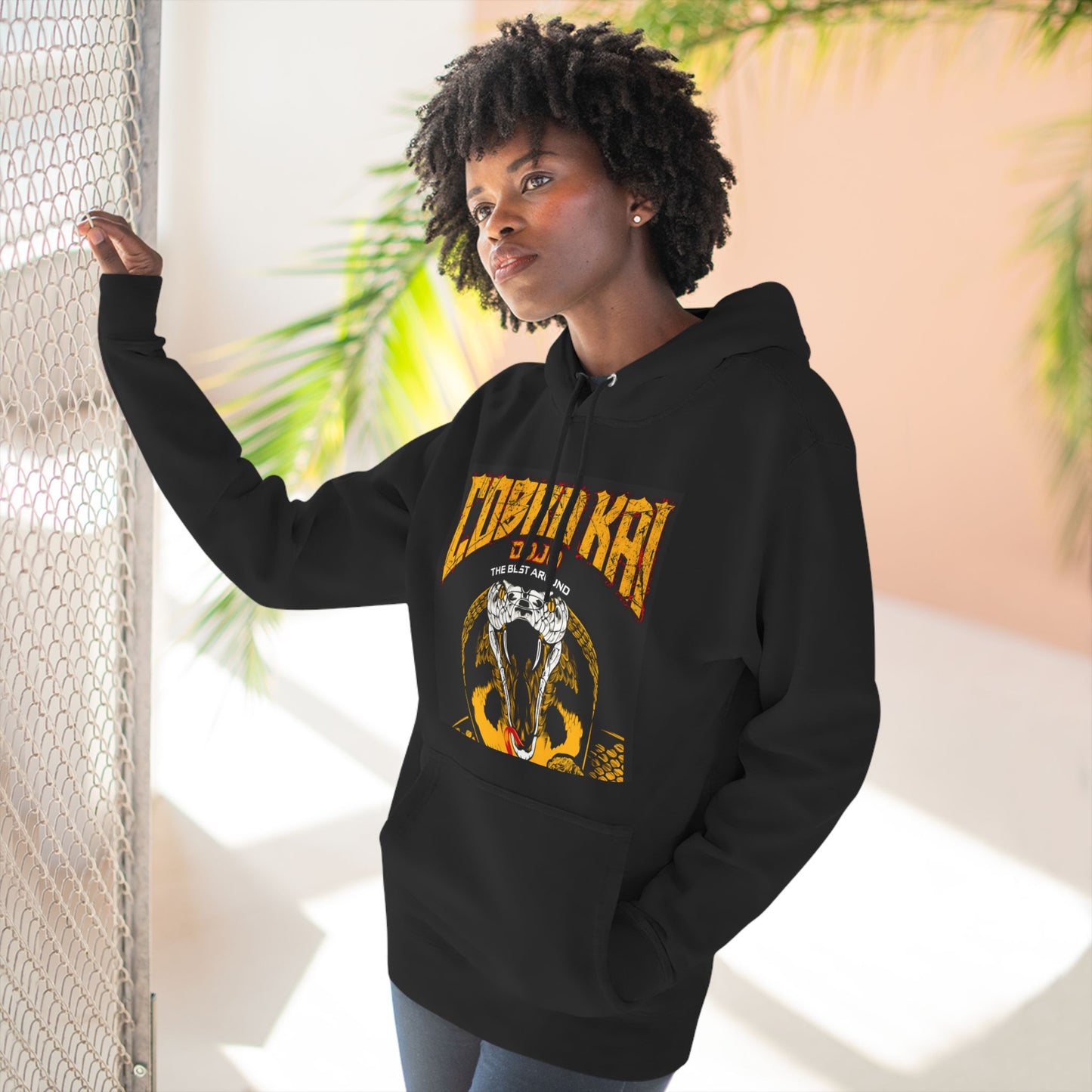 Three-Panel Fleece Hoodie