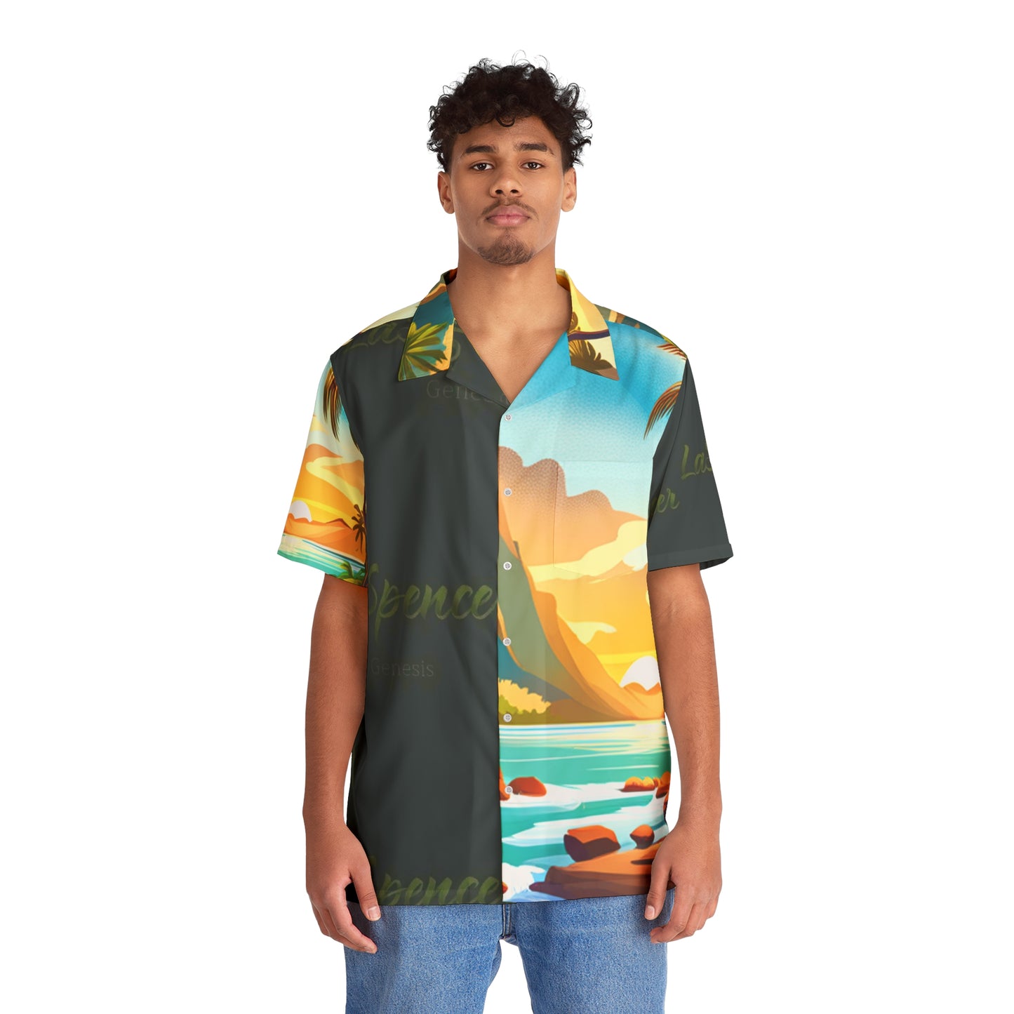 Laspencer Genesis Men's Hawaiian Shirt (AOP)